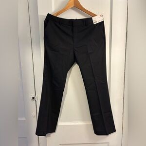Uniqlo Black Pinstripe Dress Pants